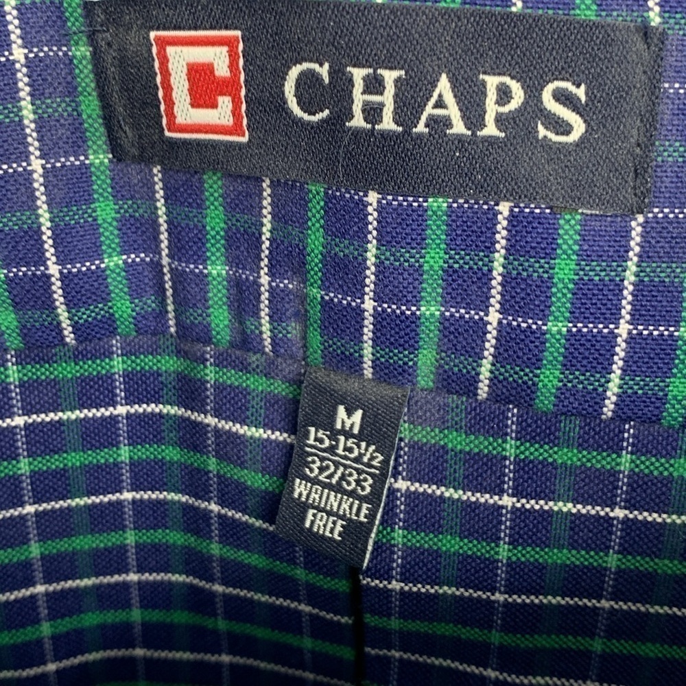 NWT Chaps Classic Fit Oxford Long Sleeve Button Up Shirt Men’s Size Medium - Picture 4 of 6